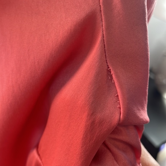 Elie Tahari Silk Blouse, Coral, Size S - Picture 8 of 8